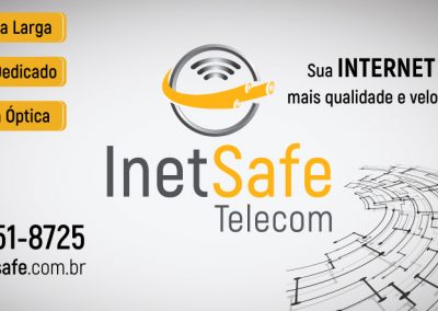 Criação de Empena para a InetSafe Telecom